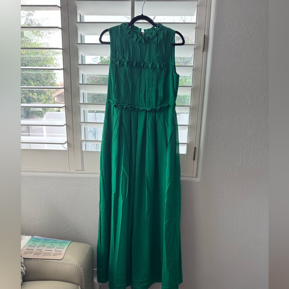 Ted Baker London Pleated Maxi Dress – Size 3 (Medium)